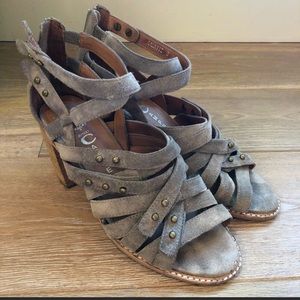 Jeffrey Campbell Grey Suede Block Heel